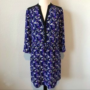 DIANE VON FURSTENBERG DVF Silk Print Shirt Dress